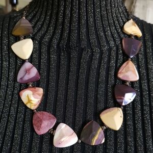 Mookaite Jasper Stone Necklace & Bracelet. Mookaite Jasper. Organic. Artisan.